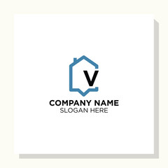 letter initial home Logo designs, home Shop logo designs, Modern construction logo designs vector icon