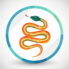 Obraz premium snake symbol on a white background. icon snake, logo snake, shio snake, tatto snake.
