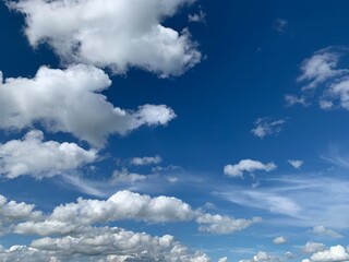 blue sky with clouds