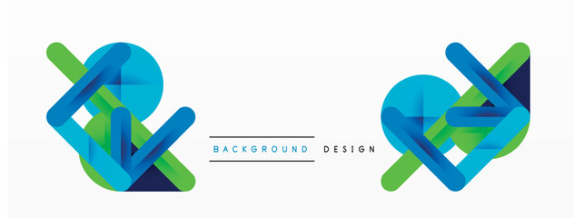 Colorful lines with shadows. Geometric background design. Vector Illustration For Wallpaper, Banner, Background, Card, Book Illustration, landing page