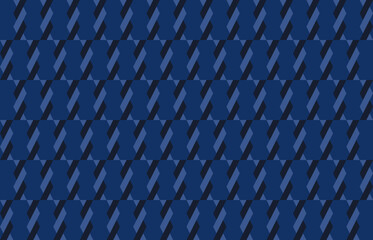 Abstract geometric seamless pattern with vertical helix design in light n dark blue on blue background.Vector illustration.For masculine shirt lady dress textile cover wallpaper all over print