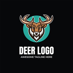 Deer Illustration Mascot Logo