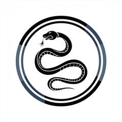 Fototapeta premium chinese zodiac year of the snake, chinese new year, chinese new year, logo iconic snake, circel logo snake, red snake logo, wood snake chinese new year symbol, logo red snake cool