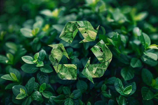 A symbolic graphic of a circular arrow forming a loop, highlighting the ongoing process of waste reduction and recycling. 