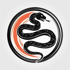 Fototapeta premium snake illustration art design or logo snake or icon snake or vector snake