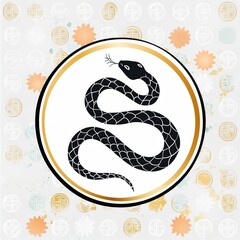 Obraz premium snake illustration art design or logo snake or icon snake or vector snake