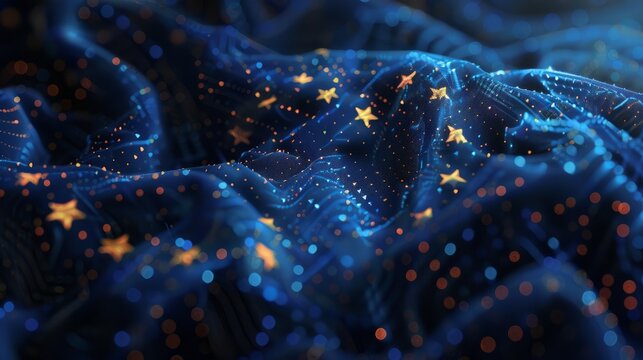 AI act data points, European Union flag - Powered by Adobe