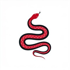 Naklejka premium snake illustration art design or logo snake or icon snake or vector snake