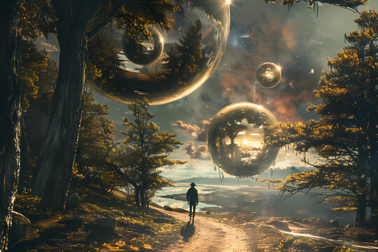 A parallel universe where reality is distorted and physics are unpredictable.