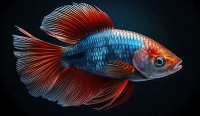 Fototapeta premium Betta Fish Half Moon 