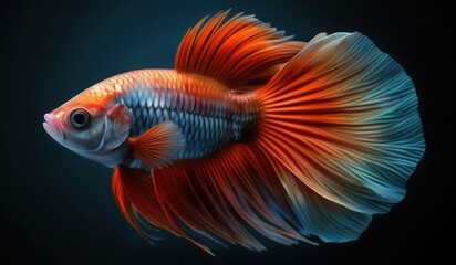 Fototapeta premium Betta Fish Half Moon 