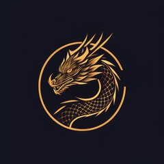chinese zodiac year of the dragon, chinese new year, chinese new year, logo iconic dragon, circel logo dragon, red dragon logo, wood dragon chinese new year symbol, logo red dragon cool