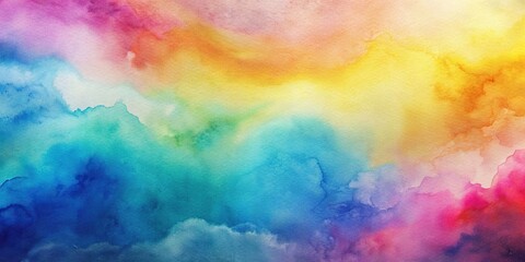 Colorful gradient background with smooth transition, created with Generative Technology and watercolor effects