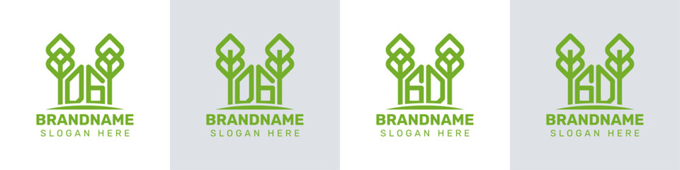 Letters DG and GD Greenhouse Logo, for business related to plant with GD or DG initials