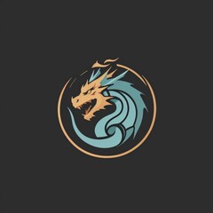 chinese zodiac year of the dragon, chinese new year, chinese new year, logo iconic dragon, circel logo dragon, red dragon logo, wood dragon chinese new year symbol, logo red dragon cool