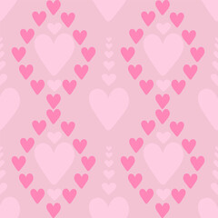 Seamless pattern with heart, Cute doodle style hearts seamless vector pattern.
Hand drawn hearts seamless pattern. Valentine's, Mother's day, birthday card, wallpaper or gift wrap design.