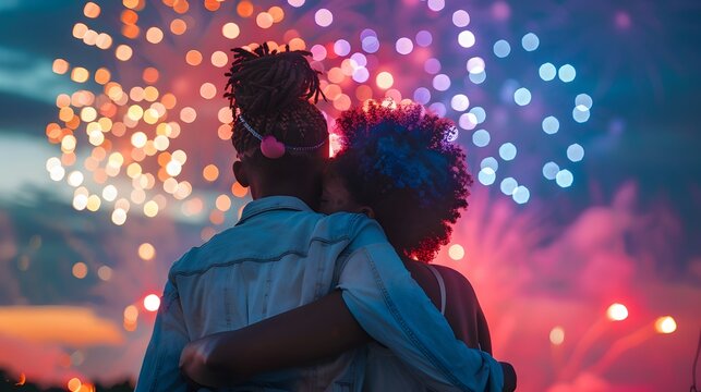 Silhouetted figure of a woman dancing in a nightclub, lost in the music and lights