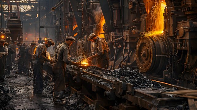 Iron forges and steam engines the industrial revolution's factory workers
