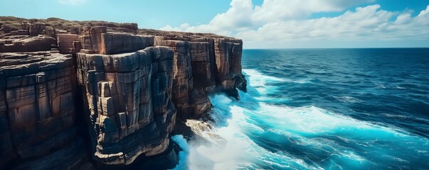 [Generative AI]Nature’s Monument: The Coastal Cliff