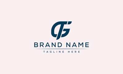 Logo design letter GT . Elegant modern. Vector template.