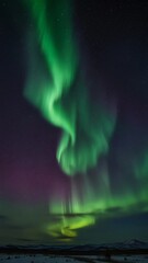 Fototapeta premium beautiful and peaceful view of the aurora