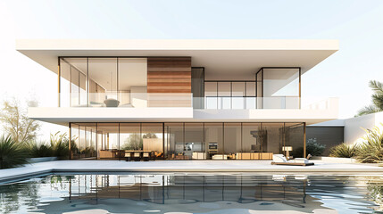 Illustration of a plastic house with kids playing in front, showcasing a protection theme