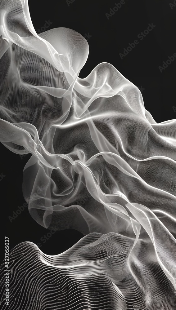 Poster illuminating data-driven community influence: glowing nodes infographic