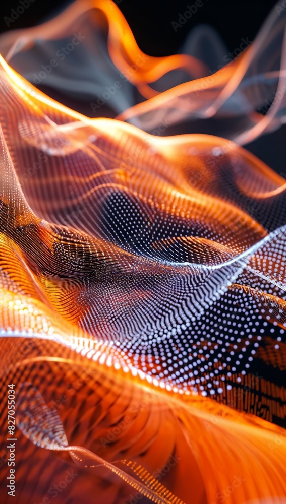 Poster illuminating the power of data-driven community through curve-based infographic