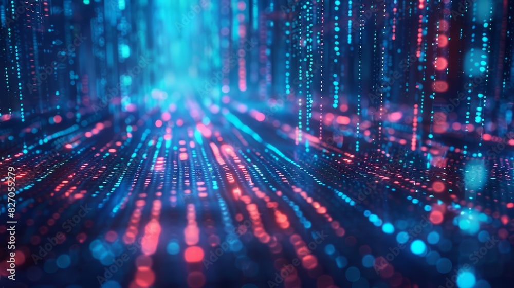 Poster data network and connection technology concept with high-speed, futuristic background