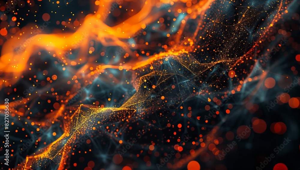 Aufkleber data insights unveiled: particle simulation of complex systems in the digital cloud