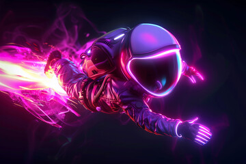 3d game character cartoon portrait glow effect 3d background isolated