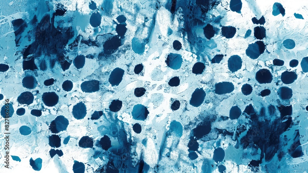 Aufkleber pattern of textured blotch dots with a bleached effect