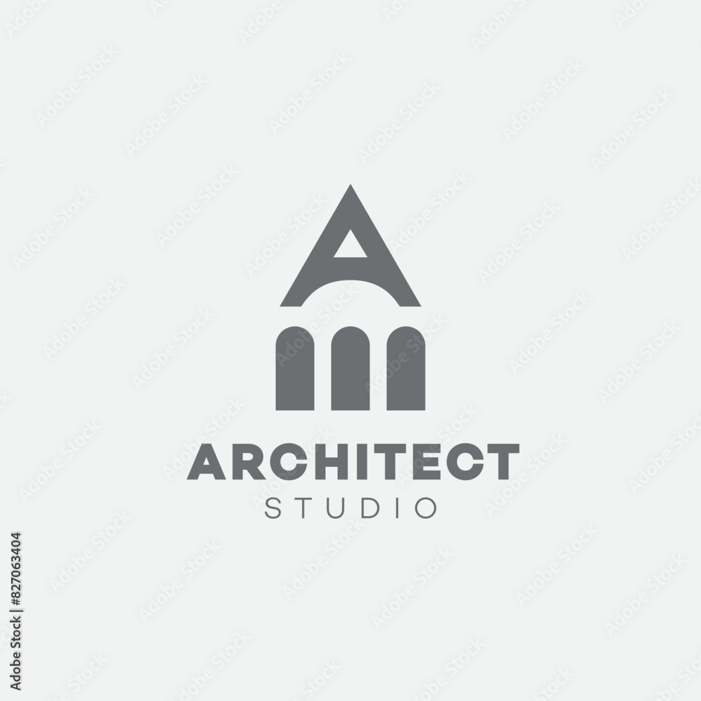 Wall mural Architect logo