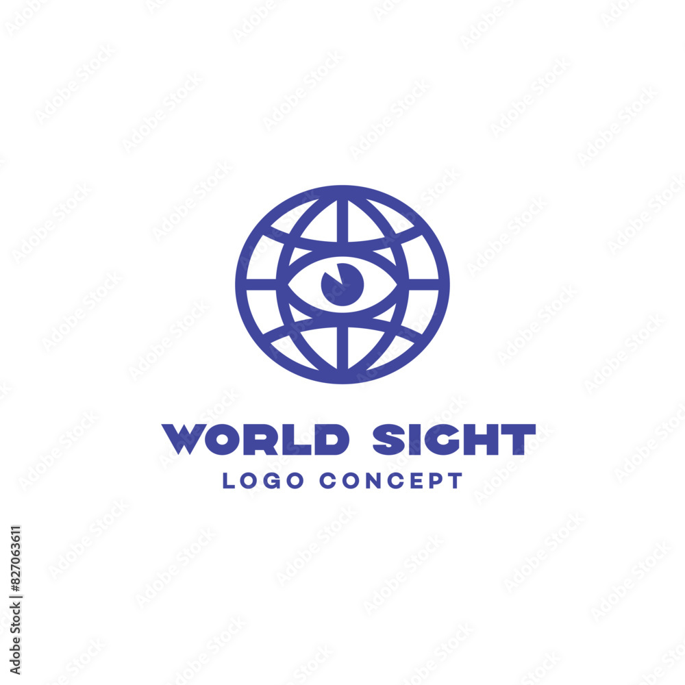 Wall mural World sight logo