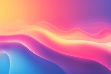 Obraz premium Vibrant Abstract Gradient Waves in Soft Pastel Colors