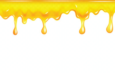 Honey Dripping Clip Art with Transparent Look