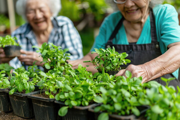 Therapeutic Horticulture Session at Senior Center Highlighting Wellness
