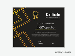 Modern and creative certificate design template 