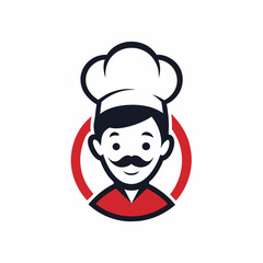 Chef mascot logo design vector art illustration. Restaurant Use as food delivery service design.