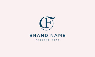 Logo design letter F . Elegant modern. Vector template.