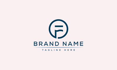Logo design letter F . Elegant modern. Vector template.