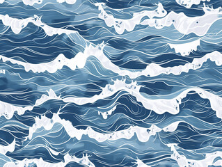 Obraz premium 波のパターン模様
