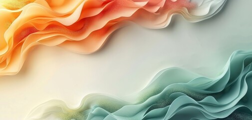 Warm Tones Abstract Wavy Texture Background.