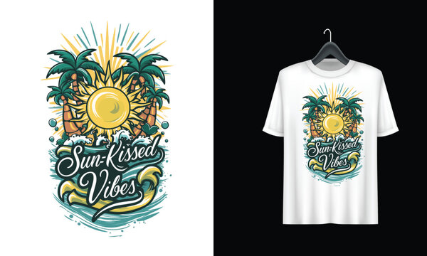 Vector summer t shirt design