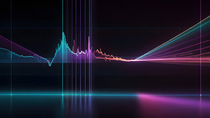 Naklejka premium Crafting Straight Motion Lines on Glowing Backgrounds for Stunning Designs ai generative