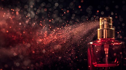 sprayed perfume bottles 