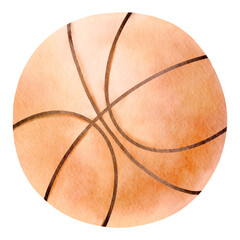 watercolor basketball
