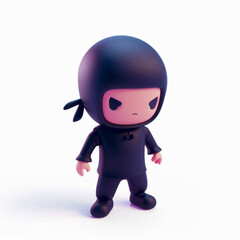 Criminal, robber icon in 3D style on a white background