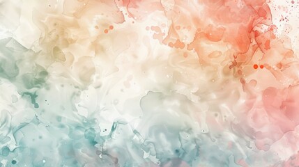 Watercolor abstract background with splashes of color and fluid shapes, creating an artistic and organic feel