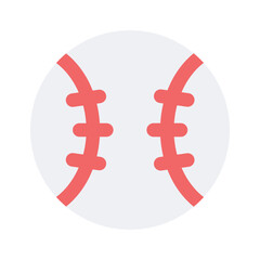 Icon of baseball in modern design style, pixel perfect vector